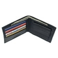 thumbnail image 5 of MARSHAL Kids Slim Genuien Leather Coin Pouch Bifold Compact Wallet Navy Blue, 5 of 7