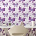thumbnail image 3 of Ambesonne Butterfly Peel & Stick Wallpaper for Home, Modern Poly Effect, 13"x100", Purple Pale Blue White, 3 of 6