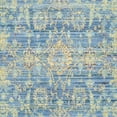 thumbnail image 6 of SAFAVIEH Valencia Tristen Floral Bordered Polyester Runner Rug, Blue/Multi, 2'3" x 12', 6 of 7