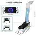 thumbnail image 2 of PS Portal Charging Docking Station,Charging Stand for Playstation Portal Remote Player Console and PS5 controller,With headphone hanger and with RGB Light, 2 of 4