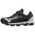 thumbnail image 3 of Mizuno Mizuno Select Nine Jr Low Youth Molded Baseball Cleat, Size 10, Black-White (9000), 3 of 4