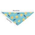 thumbnail image 4 of Methold Bufanda de baba triangular con estampado de frutas, algodón suave, bonita toalla ajustable colorida para mascotas, decoración de regalo para Ropa para mascotas limón azul Methold PT003848-08, 4 of 6
