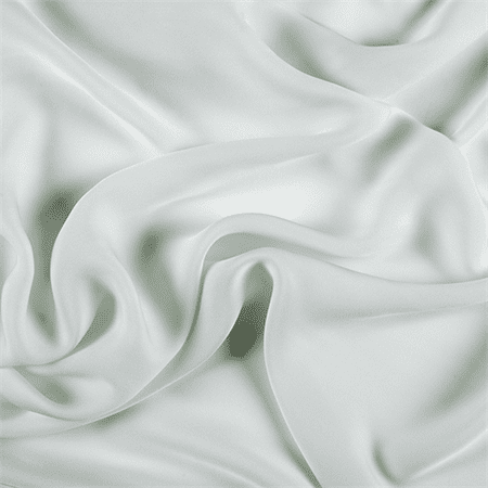 - Pale Mint Silk Double Georgette, Fabric By the Yard