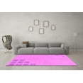 thumbnail image 3 of Ahgly Company Indoor Round Abstract Pink Modern Area Rugs, 7' Round, 3 of 4