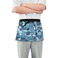 thumbnail image 2 of Seawater Colored Modern Pattern Multi Pocket Short Apron Waterproof, Adjustable 96.5in Belt for various occasions, 2 of 7