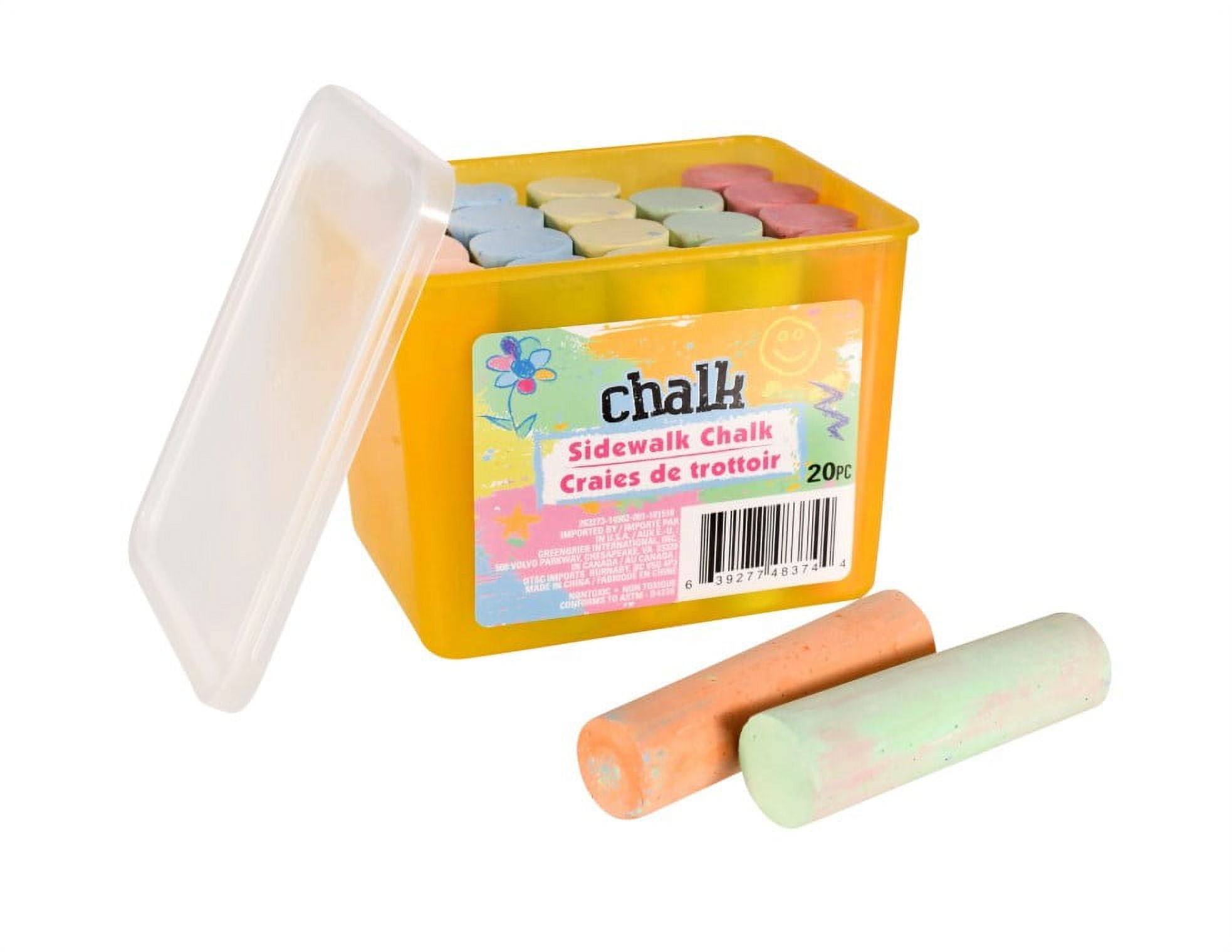 10 BOXES OF SIDEWALK CHALK-20 PIECES PER BOX Bulk Sales