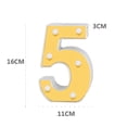 thumbnail image 5 of Decorative Led Light Up Number Letters, Plastic Marquee Number Lights Sign Party Wedding Decor Battery Operated Number, 1, 5 of 7
