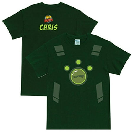Wild Kratts Creature Power Suit Forest Personalized Green Adult T-Shirt