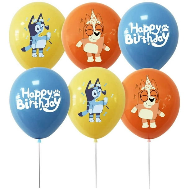 Fournitures de fête d'anniversaire bleuet ballons bleu et bingo décoration  de fê