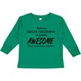 thumbnail image 3 of Inktastic Yeah My Great Grandma Is Pretty Awesome Boys or Girls Long Sleeve Toddler T-Shirt, 3 of 5