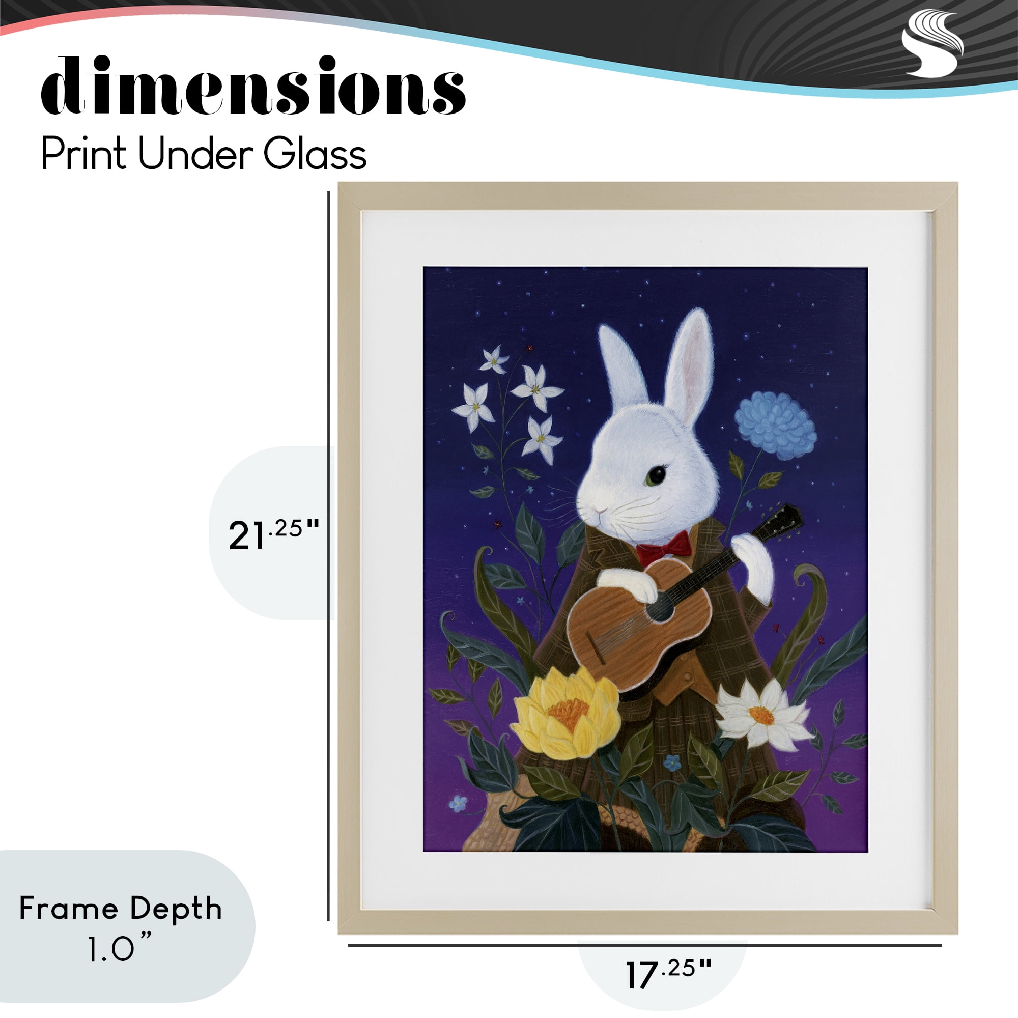 Stupell Industries Maria Von Carrot Birch Framed Print Under Glass, design by Gina Matarazzo