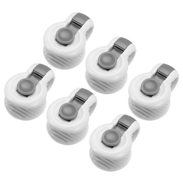 Clips de funda de edredón de 6 piezas sin alfileres sujetadores de edredón mantener la esquina en su Tomshoo Gris
