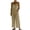 Khaki, variant on Yievot Two Piece Lounge Sets for Women 2 Piece Summer Linen Outfits Cami Top Wide Leg Pants Matching Sets