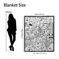 thumbnail image 3 of A DIY Coloring Mat With 25 Markers An Interesting Coloring Mat Set Creating Blankets For Adults Custom Art Activity Home Decoration (happy Doodling), 3 of 4