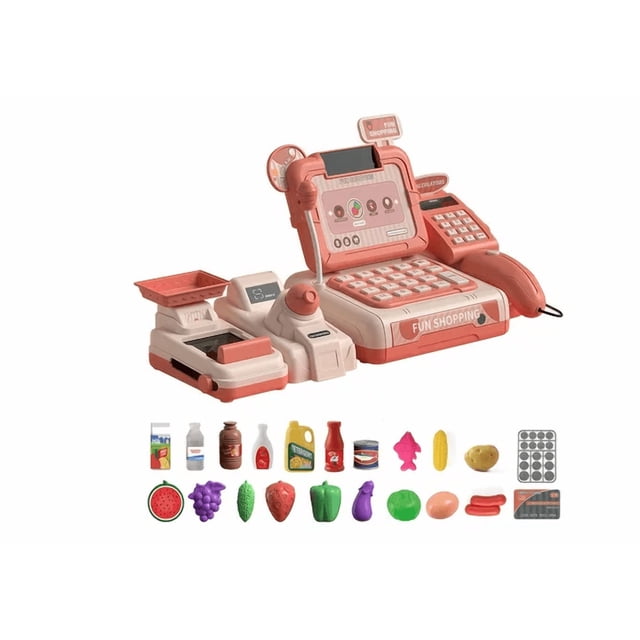 Caja Registradora Juguete De Infantil Juego Para Niñas Niño Xtellar rosa