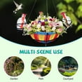 thumbnail image 5 of Hanging Hummingbird Feeder With Planter Basket 3-Bottle Design Colorful Woven Rattan Base Yard Garden Decor for Outside Hanging Flower Basket Bird Feeder, 5 of 7