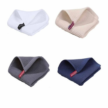 AUQ 4PCS Kitchen Towels,Pure Cotton Soft Wash Cloths,Absorbent Microfiber Cleaning Cloth,Eco-Friendly Reusable Dish Towels for Kitchen