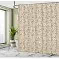 thumbnail image 4 of Ambesonne Chocolate Tones Shower Curtain, Coffee Break Art, 69"Wx70"L, Grey Yellow Umber, 4 of 4