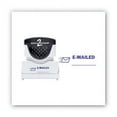 thumbnail image 2 of Pre-Inked Shutter Stamp, Blue, Emailed, 1 5/8 X 1/2 | Bundle of 2 Each, 2 of 4