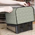 thumbnail image 6 of Rateoe Leaves Pattern Toaster Covers 4 Slice Wide Slot,Bread Machine Cover,Bread Dust Cover & Fingerprint Protection,Appliance Covers, 6 of 6