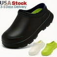 thumbnail image 2 of Men's Chef Clogs Waterproof Non-Slip Oil-Proof Wear-Resistant Work Shoes, 2 of 6