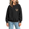 thumbnail image 5 of Edvintorg Sweatshirt for Girls Cute Printed Crew Neck Loose Pullover Top Solid Color Long Sleeve Casual Sweatshirts Girls Clothing Size 1-13, 5 of 7