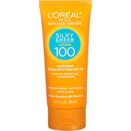 L'Oreal Paris Advanced Suncare Silky Sheer Lotion SPF 100 3 oz