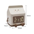 thumbnail image 3 of Reloj despertador para niños para niñas, reloj despertador de leche con reloj de entrenamiento para dormir para niños pequeños para la oficina en casa de la escuela (marrón), 3 of 5