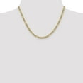 thumbnail image 2 of 14K Two-Tone Gold chain Figaro Pave 18 in 3.9 mm 3.9mm Semi-solid pave, 2 of 5