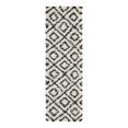thumbnail image 2 of Unique Loom Trellis Shag Collection Area Rug - Ruth (2' x 7' Runner White and Black/Ivory), 2 of 10