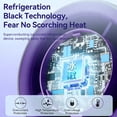 thumbnail image 6 of Personal Cooling Fan Portable Handheld Fan with Cold Compress,100-Speed Adjustable Foldable Mini Misting Fan for Travel, 6 of 8