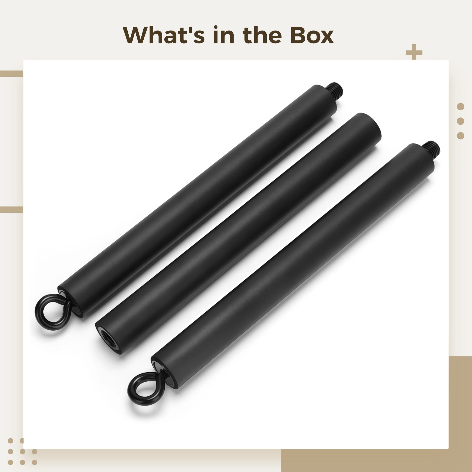 3-Piece Multi-Function Pilates Stick for Yoga, Portable Detachable Resistance Bar, Includes Upgrade (Tear-Resistant Foam), Carbon Steel, Adjustable Length, Ideal for Pull-Down Exercises