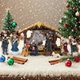 thumbnail image 5 of Nativity Sets for Christmas Indoor Set of 12 Pieces Tabletop Classic Nativity Scene Resin Figurines Set Religious Decorations Collection Gifts fot All Holidays Home Decor, 5 of 9
