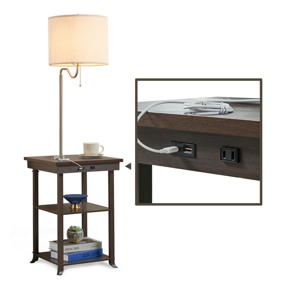 End Table Light Attached