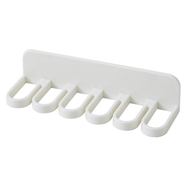 Gancho para colgar Toalla autoadhesiva Bewildely Organizador de ropa de pared antideslizante Blanco