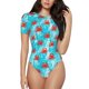 thumbnail image 1 of Balery Crab Swims In The Ocean Body de cuello redondo de manga corta para mujer Tops de manga corta Tops básicos-XX-Large, 1 of 7