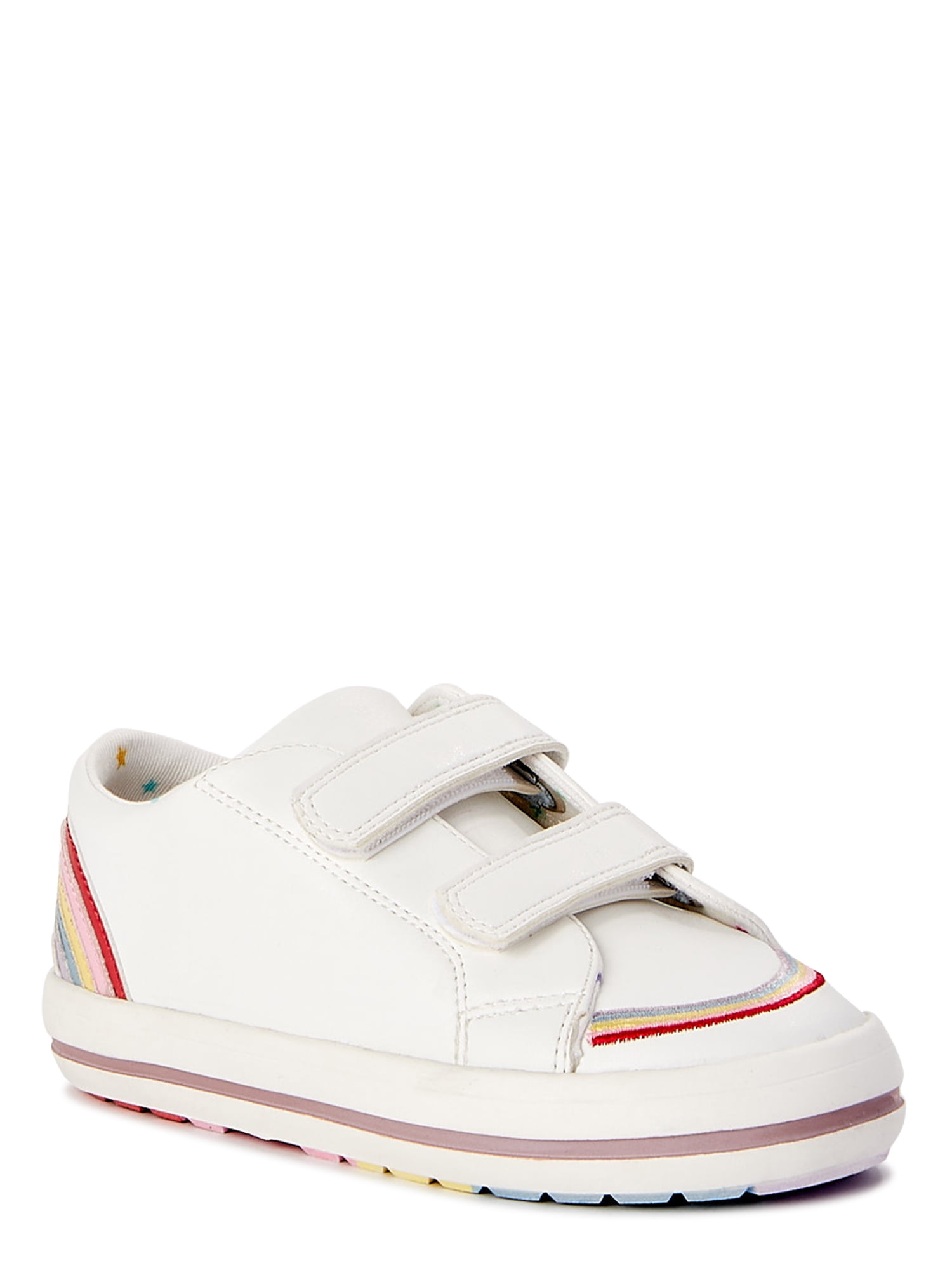 Wonder Nation Toddler Girl Rainbow Court Sneaker, Sizes 7-12