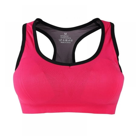 

Xmarks Women s Sports Bra Racerback Padded Bra Wirefree Push-up Yoga Bra with Removable Cups Cut Out Back Fitness Running Bra