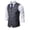 Dark Gray, variant on Fnnxeal Big and Tall Mens Vest Khaki Slim Fit Stretch Formal Waistcoat for Wedding Groomsmen Business Office,Size M