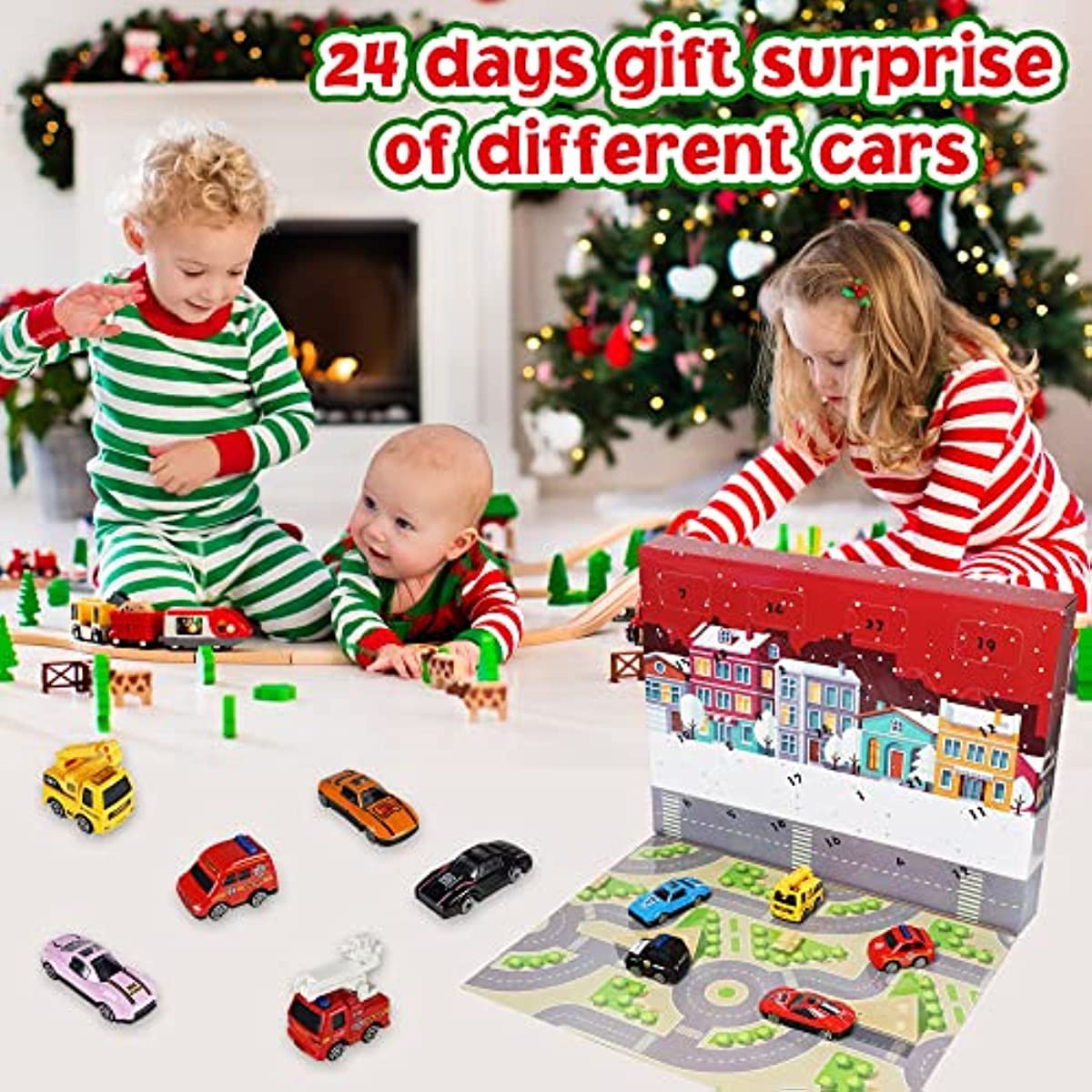 Calendrier De L’Avent 2025 Avec 24 Voitures Miniatures - Jouet éducatif Pour Garçons De 3 à 8 Ans - 5
