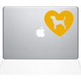 thumbnail image 1 of The Decal Guru Heart Beagle MacBook Decal Vinyl Sticker - 15" MacBook Pro (2016 & Newer) - Yellow (1331-MAC-15X-SY), 1 of 1