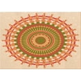 thumbnail image 1 of Ahgly Company Machine Washable Indoor Rectangle Transitional Orange Area Rugs, 5' x 8', 1 of 7