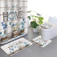 4PCS Sunflower Shower Curtain Sets for Bathroom, Farmhouse Shower ...