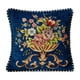 thumbnail image 1 of Funda de almohada cuadrada lavable a máquina de 19 x 19 pulgadas con estampado floral Azul, 1 of 9