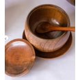 thumbnail image 2 of Decorative Rustic Wooden Sugar Bowl & Spoon with Lid Wide Mouth Candy Jar Jar Holder Condiment Serving Bowl Pot Herb Loose Tea Storage Container Novelty Home & Kitchen, 2 of 9