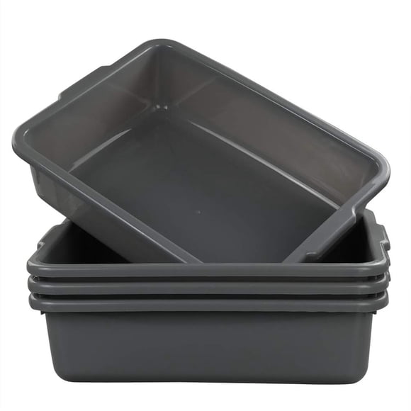 Caja comercial Bus Tubs Eagrye de plástico con capacidad de 13 litros, 4 unidades