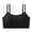Black, variant on Women Bras with Support and Lift No Underwire Push Up Full Coverage Lightweight Solid Color Spaghetti Strap Padded Bralettes for Women Breathable Underwear Daily Bra White-03 L