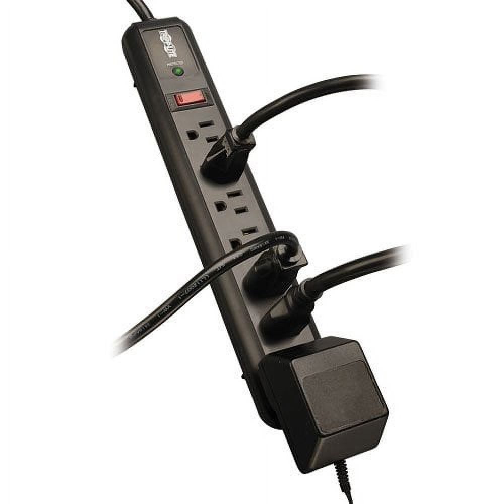 Tripp Lite 7 Outlet (6 Right Angle + 1 Transformer Outlet) Surge Protector Power Strip 4ft Cord LIFETIME WARRANTY & $25K INS