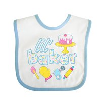 Inktastic Lil' Baker Icing and Cake Boys or Girls Baby Bib