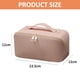 thumbnail image 2 of Bolsa de viaje para cosméticos de gran capacidad, bolsa de maquillaje, bolsa organizadora de maquillaje de cuero PU portátil e impermeable, 2 of 5
